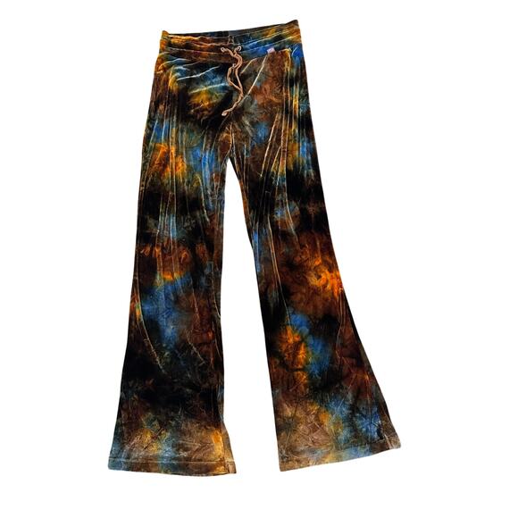 Haley Bob VTG Womens Tie Dye Yoga Hippie Palazzo Pants Bell Bottoms, S - Picture 7 of 7